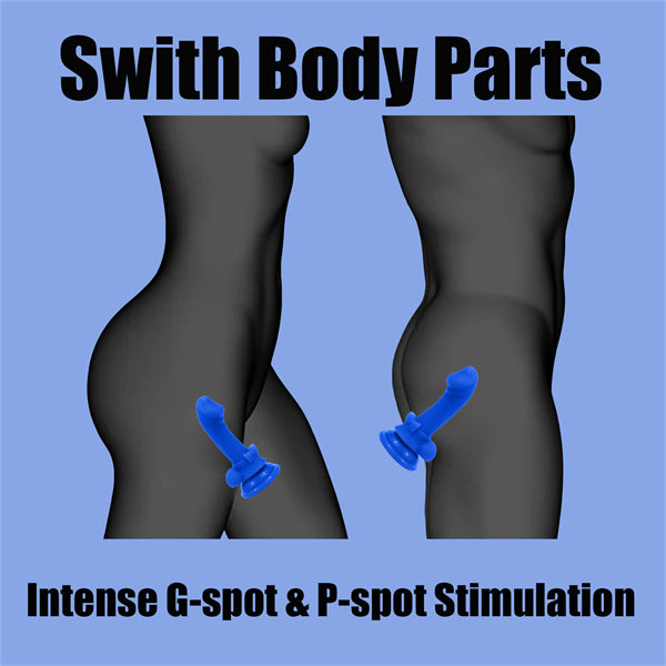 5.7 Inch Mini Bowknot Dildo Blue