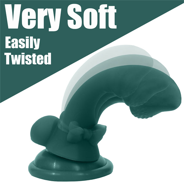 5.7 Inch Mini Bowknot Dildo Dark Green