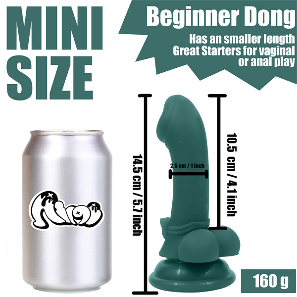 5.7 Inch Mini Bowknot Dildo Dark Green