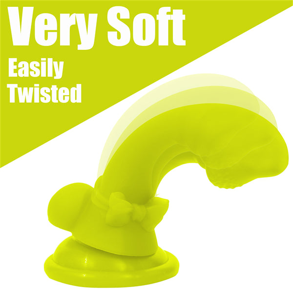 5.7 Inch Mini Bowknot Dildo Lime Green