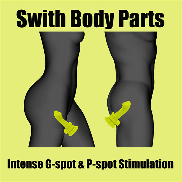 5.7 Inch Mini Bowknot Dildo Lime Green