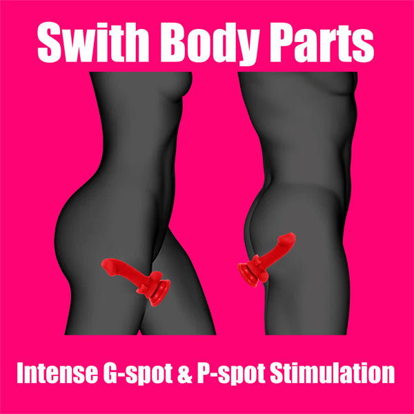 5.7 Inch Mini Bowknot Dildo Red