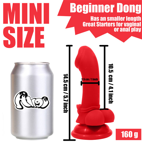 5.7 Inch Mini Bowknot Dildo Red