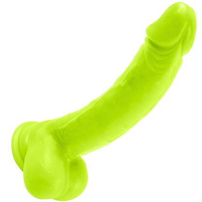 8 Inch Soft Dildo Dark Green