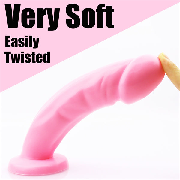 7.6 Inch Soft Dildo Pink