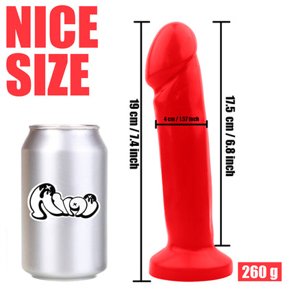 7.6 Inch Soft Dildo Red