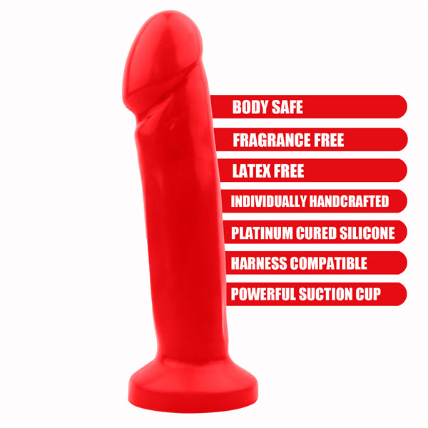 7.6 Inch Soft Dildo Red