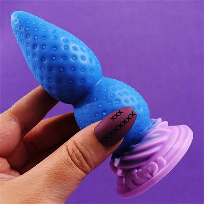 Strawberry Butt Plug Blue